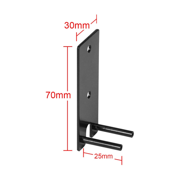 For Bose LifeStyle 650 Rear Surround Speaker Metal Wall-mounted Bracket(Black) by buy2fix