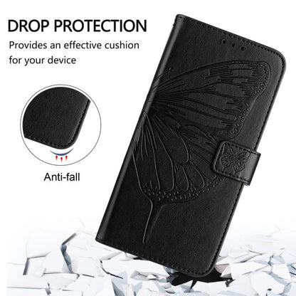 For Google Pixel 10 Pro XL Embossed Butterfly Leather Phone Case(Black) - Google Cases by buy2fix | Online Shopping UK | buy2fix