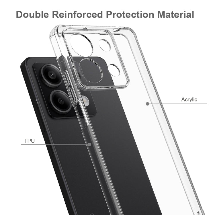 For Xiaomi Redmi Note 13 Pro 5G / Poco X6 Scratchproof Acrylic TPU Phone Case(Transparent) - Note 13 Pro Cases by buy2fix | Online Shopping UK | buy2fix