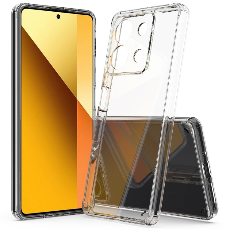 For Xiaomi Redmi Note 13 5G Scratchproof Acrylic TPU Phone Case(Transparent) - Note 13 Cases by buy2fix | Online Shopping UK | buy2fix