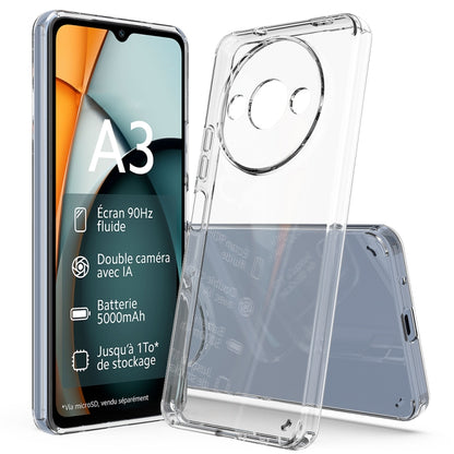 For Xiaomi Redmi A3 / Poco C61 Scratchproof Acrylic TPU Phone Case(Transparent) - Xiaomi Cases by buy2fix | Online Shopping UK | buy2fix