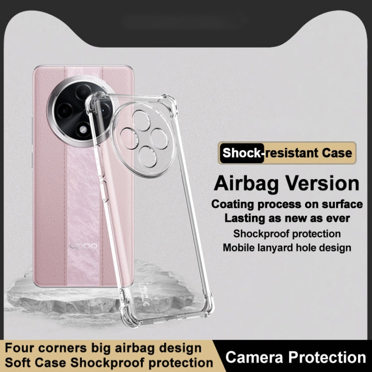 For OPPO A3 Pro 5G imak Shockproof Airbag TPU Phone Case(Transparent) - OPPO Cases by imak | Online Shopping UK | buy2fix