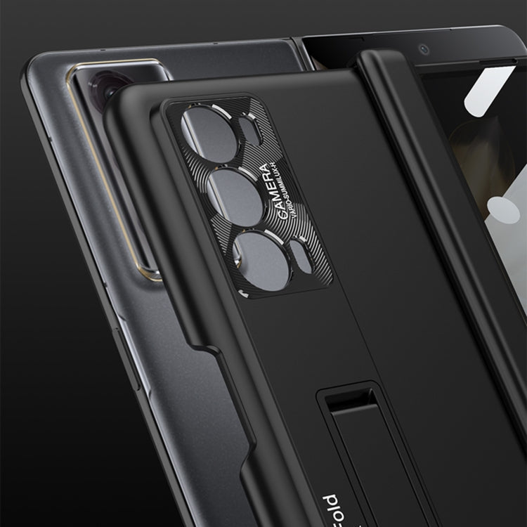 For Honor Magic V2 GKK Integrated Privacy Magnetic Folding Hinge All-inclusive Phone Case(Black) - Honor Cases by GKK | Online Shopping UK | buy2fix