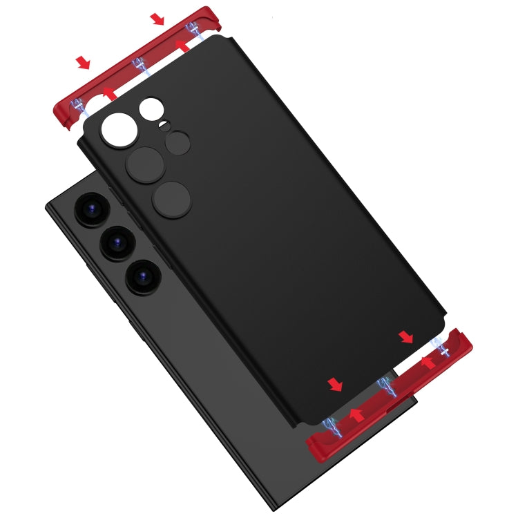 For Samsung Galaxy S24 Ultra 5G GKK Mortise-Tenon Connection Three Stage Splicing Full Coverage PC Phone Case(Red) - Galaxy S24 Ultra 5G Cases by GKK | Online Shopping UK | buy2fix