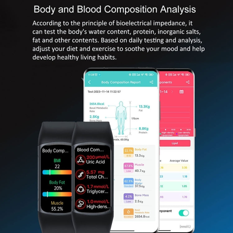 H8 1.47 inch Color Screen Smart Bracelet, Supports Bluetooth Call / Blood Oxygen Monitoring(Blue) by buy2fix