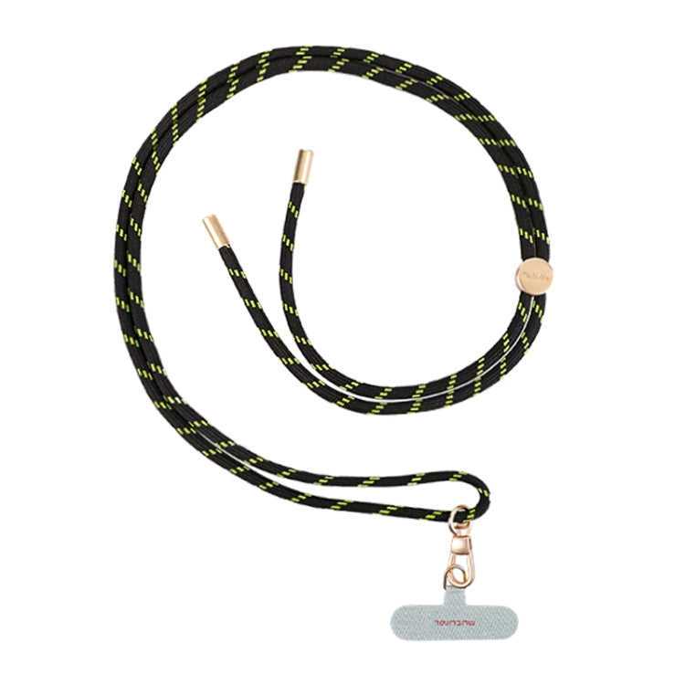 mutural Universal Mobile Phone Lanyard(Black Yellow) - Lanyards & Wrist Straps by Mutural | Online Shopping UK | buy2fix
