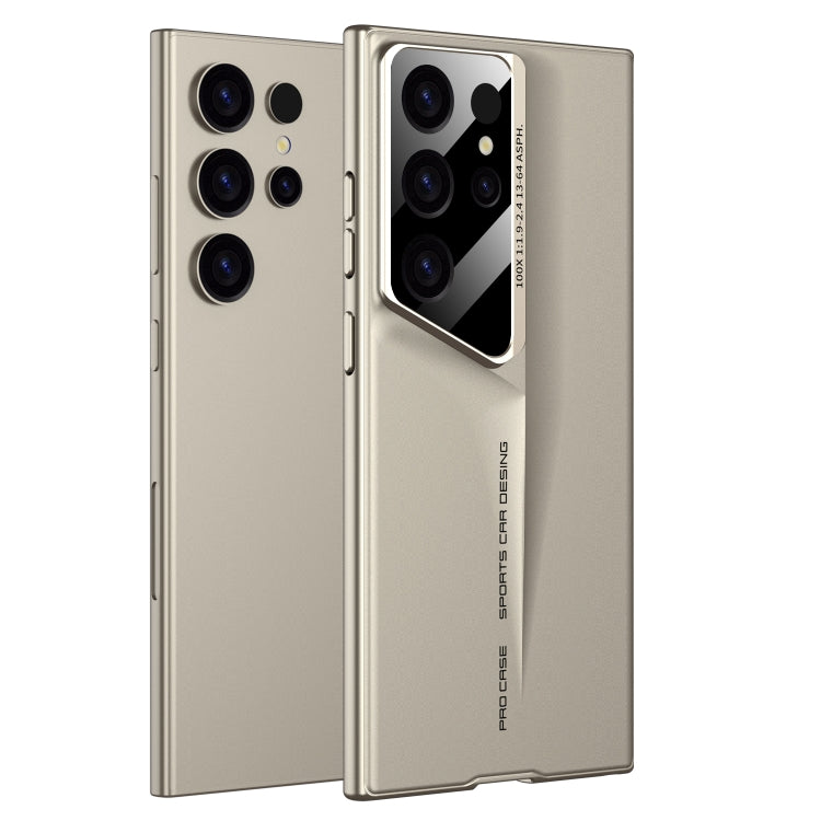 For Samsung Galaxy S23 Ultra 5G GKK Blade Ultra-thin Full Coverage Phone Case(Gold) by GKK