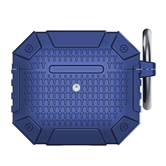 For AirPods 3 Wireless Earphones Shockproof Armor Protective Case(Blue) by buy2fix