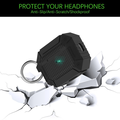 For AirPods Pro Wireless Earphones Shockproof Armor Silicone Protective Case(Dark Green) - For AirPods Pro by buy2fix | Online Shopping UK | buy2fix