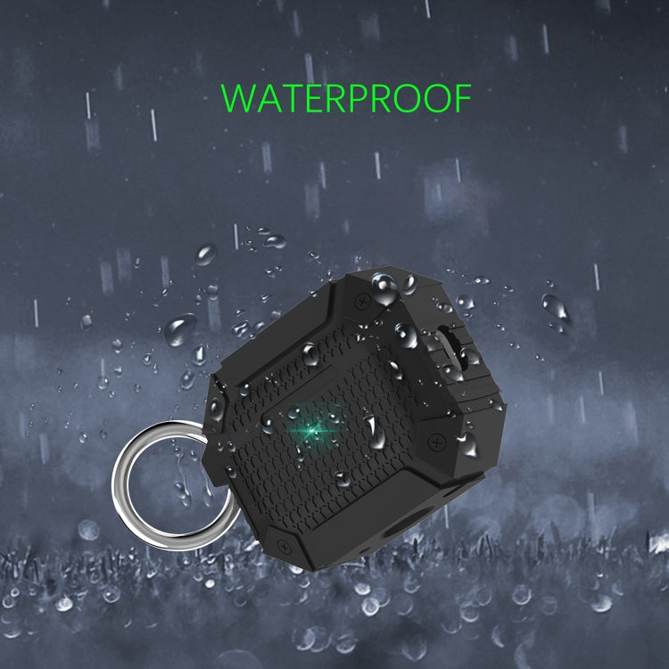 For AirPods 4 Wireless Earphones Shockproof Armor Protective Case(Grey) by buy2fix