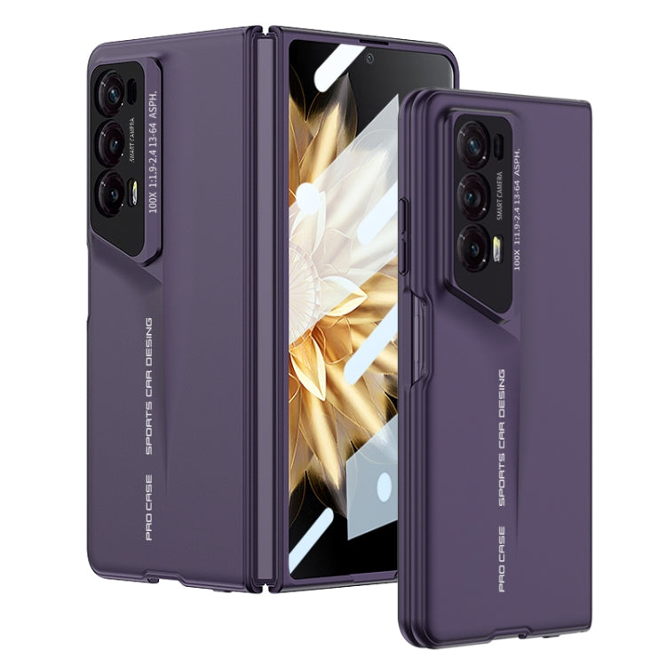 For Honor Magic V2 GKK Integrated Blade Ultra-thin Full Coverage Phone Case(Purple) by GKK