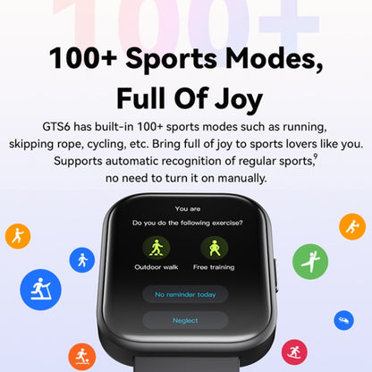 GTS6 1.69 inch Runmefit Pressure MET BT Call Smart Watch, Heart Rate / Blood Pressure / Body Temperature(Grey White) by buy2fix