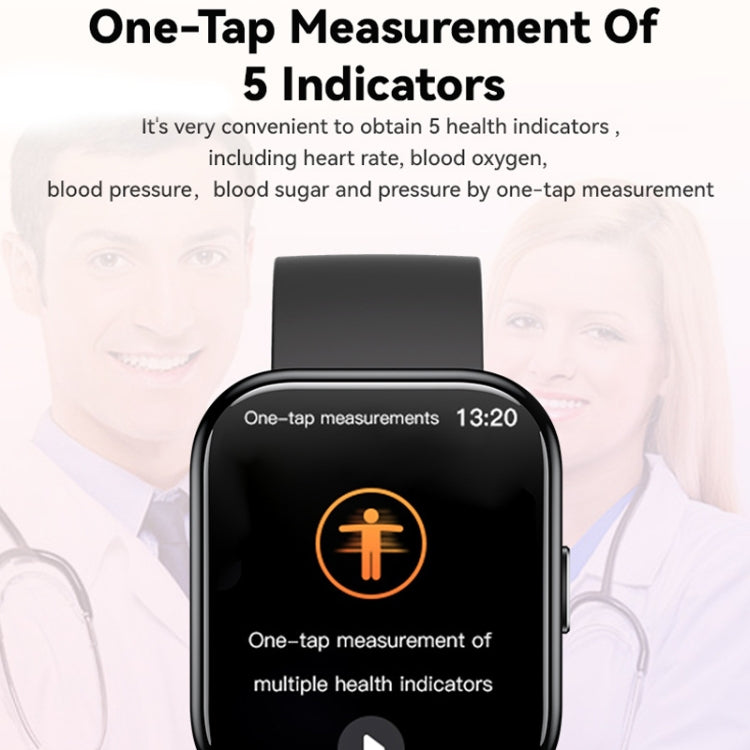 GTS6 1.69 inch Runmefit Pressure MET BT Call Smart Watch, Heart Rate / Blood Pressure / Body Temperature(Blue) by buy2fix