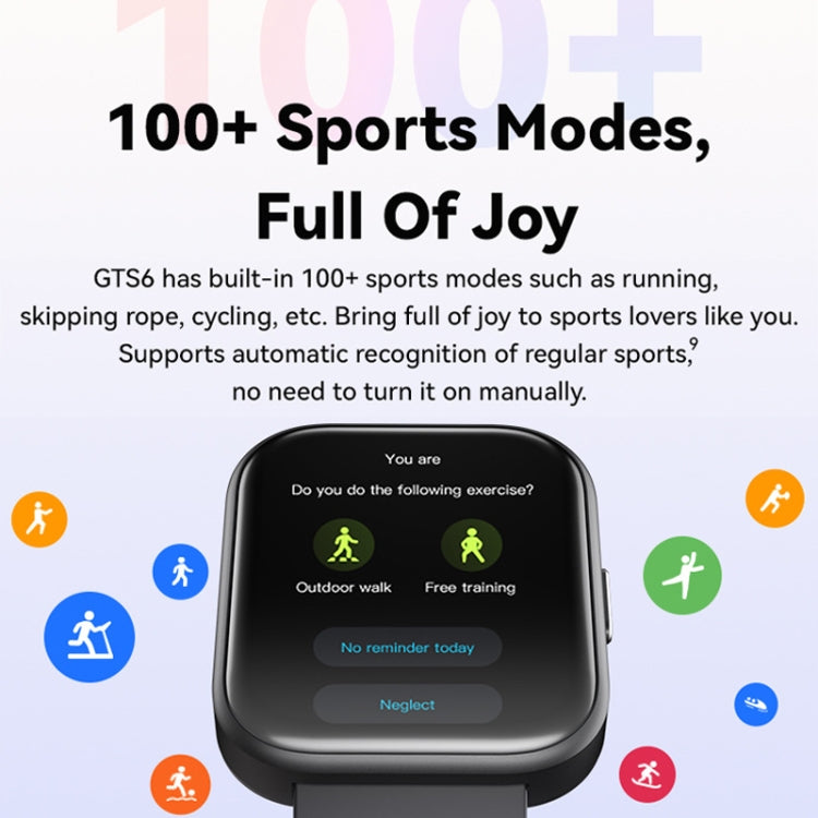 GTS6 1.69 inch Runmefit Pressure MET BT Call Smart Watch, Heart Rate / Blood Pressure / Body Temperature(Blue) by buy2fix