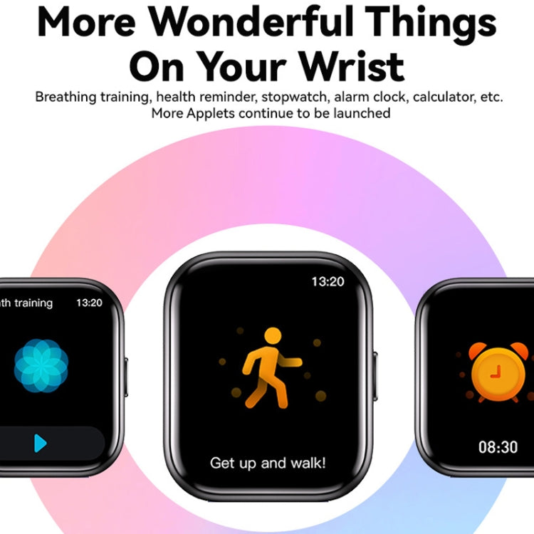 GTS6 1.69 inch Runmefit Pressure MET BT Call Smart Watch, Heart Rate / Blood Pressure / Body Temperature(Black) by buy2fix