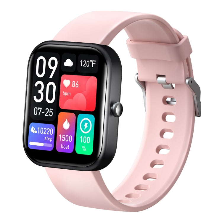 GTS5 2.0 inch Fitness Health Smart Watch, BT Call / Heart Rate / Blood Pressure / MET / Blood Glucose(Pink) by buy2fix