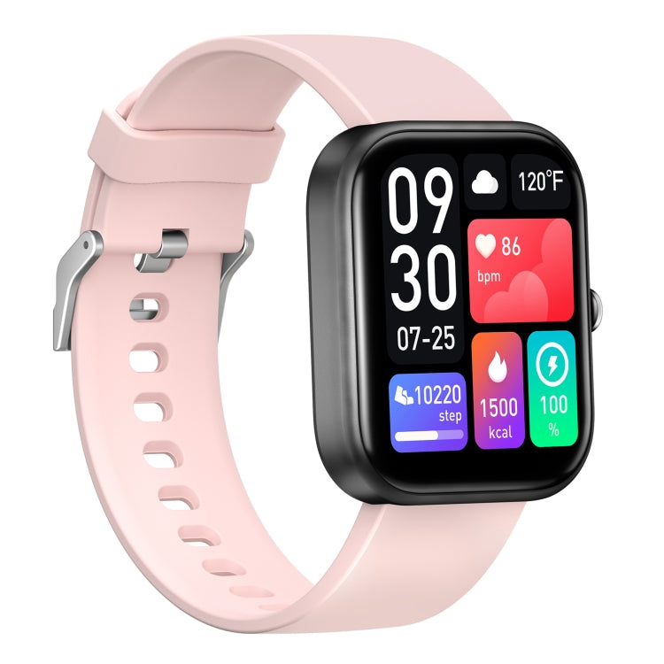 GTS5 2.0 inch Fitness Health Smart Watch, BT Call / Heart Rate / Blood Pressure / MET / Blood Glucose(Pink) by buy2fix