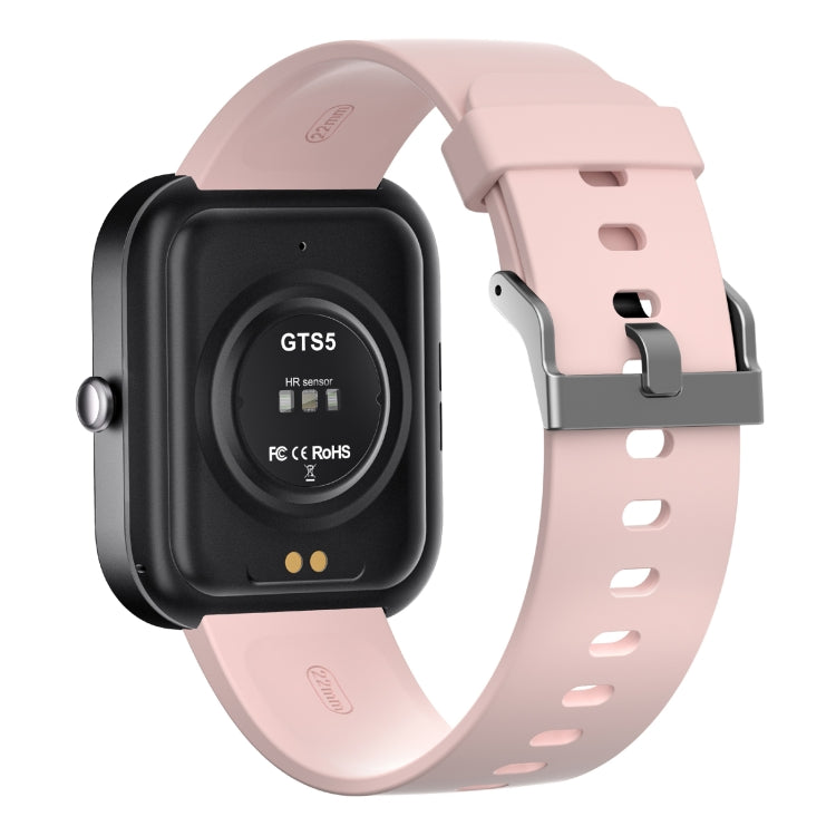 GTS5 2.0 inch Fitness Health Smart Watch, BT Call / Heart Rate / Blood Pressure / MET / Blood Glucose(Pink) by buy2fix