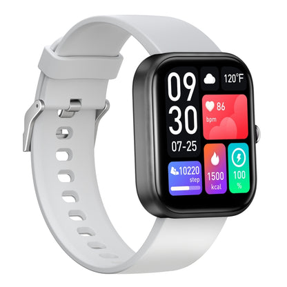 GTS5 2.0 inch Fitness Health Smart Watch, BT Call / Heart Rate / Blood Pressure / MET / Blood Glucose(Light Grey) by buy2fix