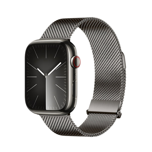 For Apple Watch Series 9 41mm DUX DUCIS Milanese Pro Series Stainless Steel Watch Band(Graphite) - Watch Bands by DUX DUCIS | Online Shopping UK | buy2fix