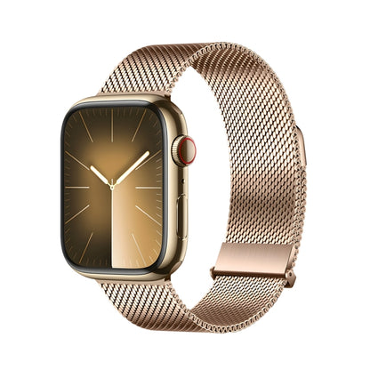 For Apple Watch Ultra 49mm DUX DUCIS Milanese Pro Series Stainless Steel Watch Band(Gold) - Watch Bands by DUX DUCIS | Online Shopping UK | buy2fix