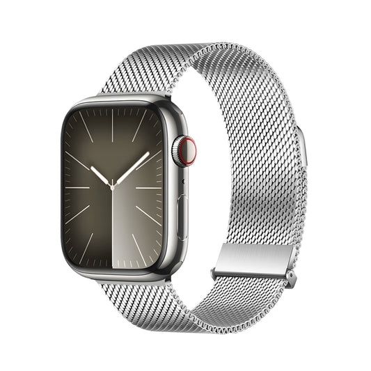 For Apple Watch Series 8 41mm DUX DUCIS Milanese Pro Series Stainless Steel Watch Band(Silver) - Watch Bands by DUX DUCIS | Online Shopping UK | buy2fix