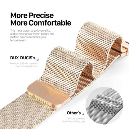 For Apple Watch Series 8 45mm DUX DUCIS Milanese Pro Series Stainless Steel Watch Band(Gold) - Watch Bands by DUX DUCIS | Online Shopping UK | buy2fix