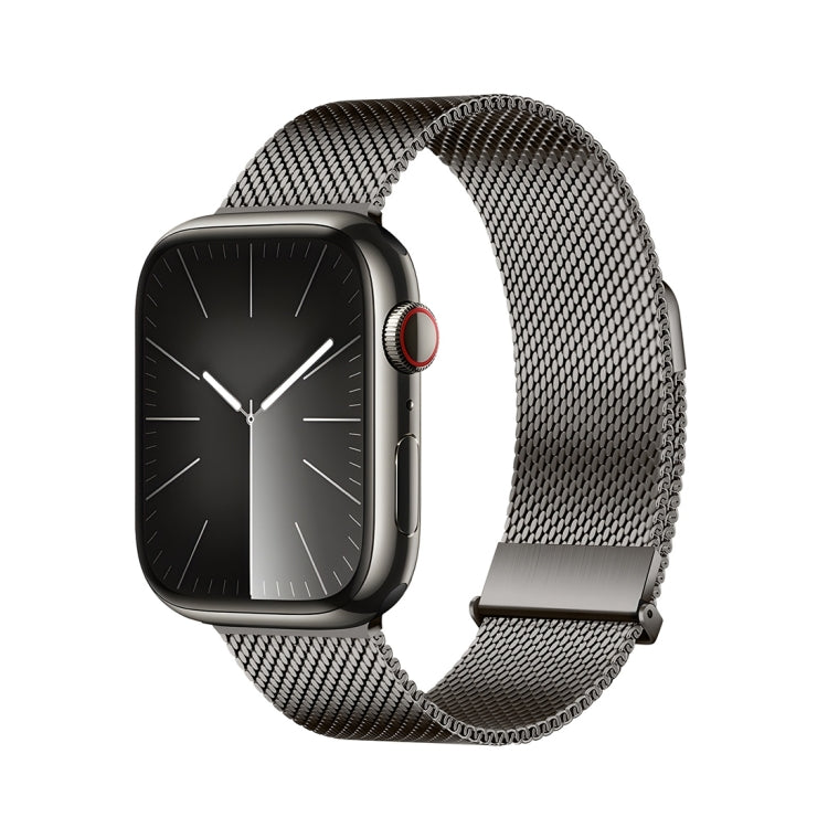 For Apple Watch Series 2 38mm DUX DUCIS Milanese Pro Series Stainless Steel Watch Band(Graphite) - Watch Bands by DUX DUCIS | Online Shopping UK | buy2fix