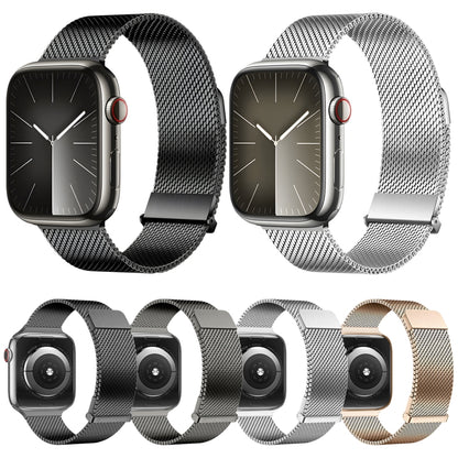 For Apple Watch Series 3 42mm DUX DUCIS Milanese Pro Series Stainless Steel Watch Band(Graphite) - Watch Bands by DUX DUCIS | Online Shopping UK | buy2fix