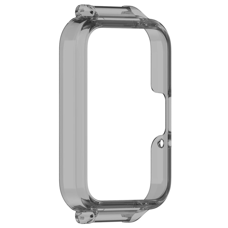 For Samsung Galaxy Fit 3 12mm Half Coverage Hollowed PC Watch Protective Case(Transparent Black) - Watch Cases by buy2fix | Online Shopping UK | buy2fix