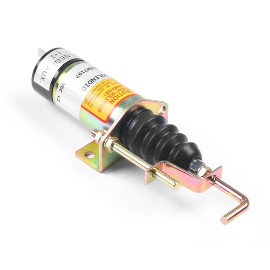 Lister Petter 24V Engine Flameout Solenoid Valve with Magnetic 366-07198(Black) by buy2fix