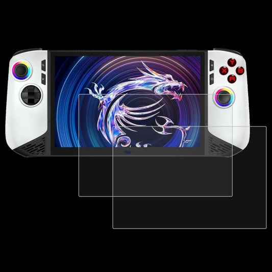 For MSI Claw 8 AI+ 2pcs 9H 0.3mm Explosion-proof Tempered Glass Film - Cover Case by buy2fix | Online Shopping UK | buy2fix