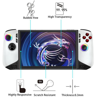 For MSI Claw 8 AI+ 25pcs 9H 0.3mm Explosion-proof Tempered Glass Film - Cover Case by buy2fix | Online Shopping UK | buy2fix