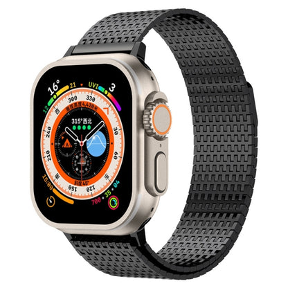 For Apple Watch SE 2022 40mm Milanese Loop Magnetic Clasp Stainless Steel Watch Band(Black) by buy2fix