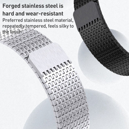 For Apple Watch Ultra 49mm Milanese Loop Magnetic Clasp Stainless Steel Watch Band(Titanium Gold) by buy2fix
