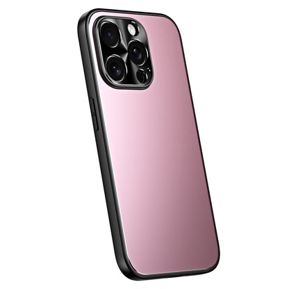 For iPhone 15 Pro R-JUST RJ-61 Electroplating Frosted TPU + PC Phone Case(Pink) - iPhone 15 Pro Cases by R-JUST | Online Shopping UK | buy2fix