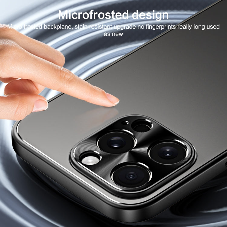 For iPhone 15 Pro R-JUST RJ-61 Electroplating Frosted TPU + PC Phone Case(Silver) by R-JUST