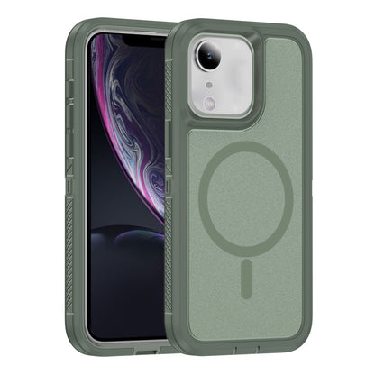 For iPhone 12 Pro Max Guard Magsafe Magnetic Ring Matte Phone Case(Green) - iPhone 12 Pro Max Cases by buy2fix | Online Shopping UK | buy2fix