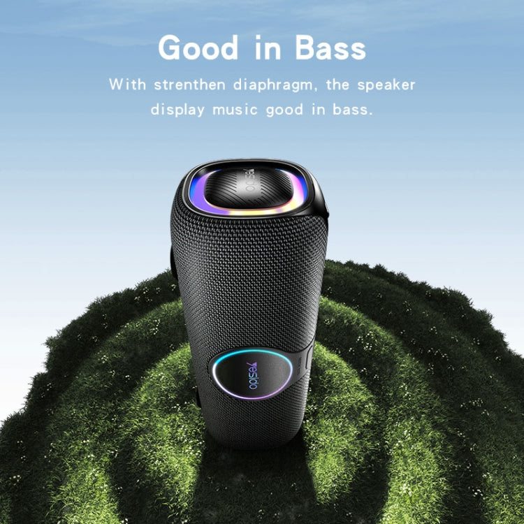 Yesido YSW21 Outdoor Portable Wireless Bluetooth Speaker with Microphone(Black) - Desktop Speaker by Yesido | Online Shopping UK | buy2fix