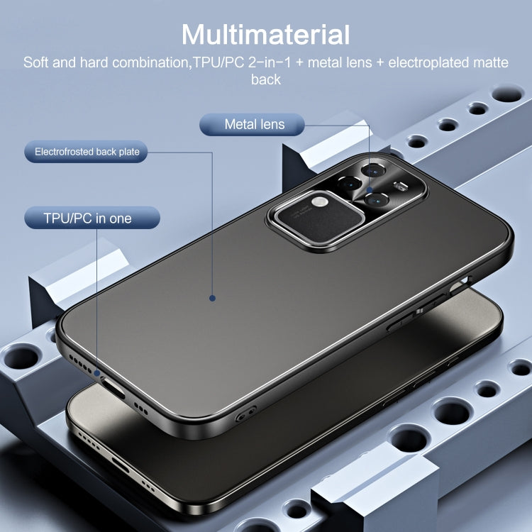 For vivo S18 Pro R-JUST RJ-61 Electroplating Frosted TPU + PC Phone Case(Silver) by R-JUST