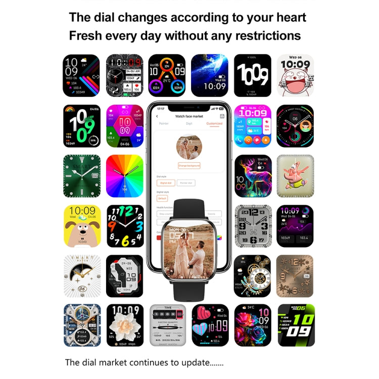 HD12 1.75 inch IP68 Waterproof Smart Watch, Support Blood Oxygen Monitoring(Purple) by buy2fix