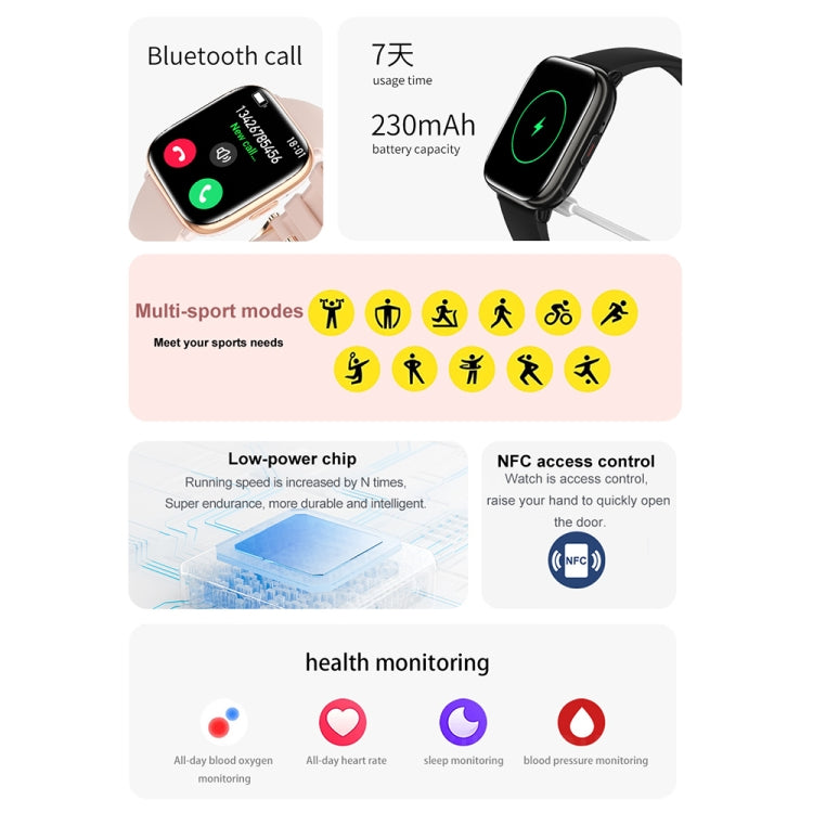HD12 1.75 inch IP68 Waterproof Smart Watch, Support Blood Oxygen Monitoring(Purple) by buy2fix