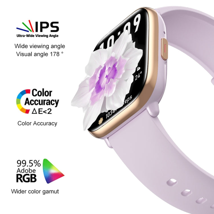 HD12 1.75 inch IP68 Waterproof Smart Watch, Support Blood Oxygen Monitoring(Purple) by buy2fix