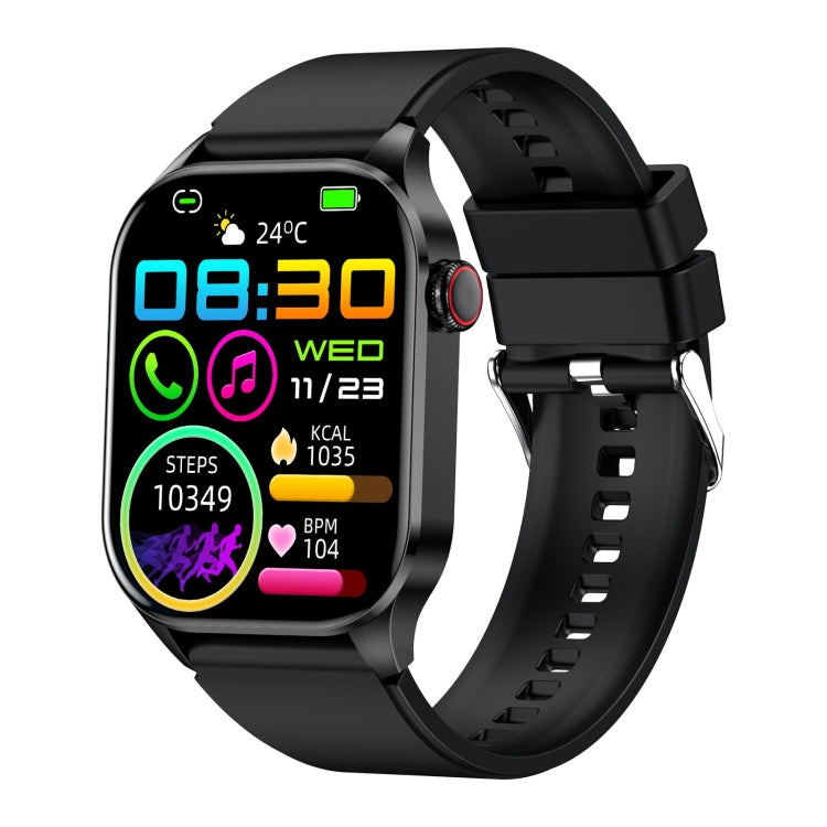 T98 2.04 inch IP68 Waterproof Bluetooth Call Smart Watch, Support Blood Oxygen Monitoring(Black) - Smart Wristbands by buy2fix | Online Shopping UK | buy2fix