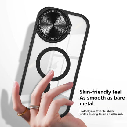 For iPhone 13 Pro Round Camshield MagSafe TPU Hybrid PC Phone Case(Purple) by buy2fix