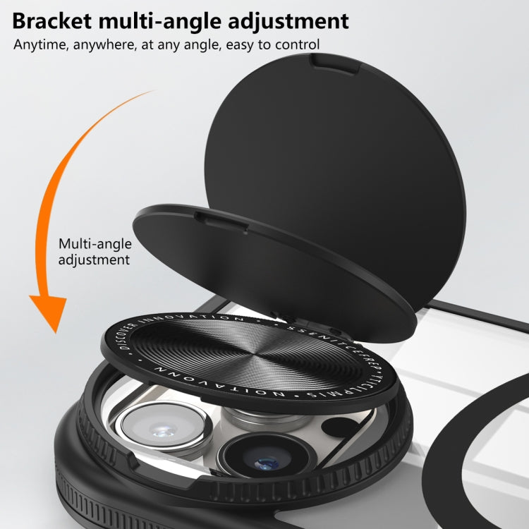 For iPhone 13 Round Camshield MagSafe TPU Hybrid PC Phone Case(Pink) by buy2fix