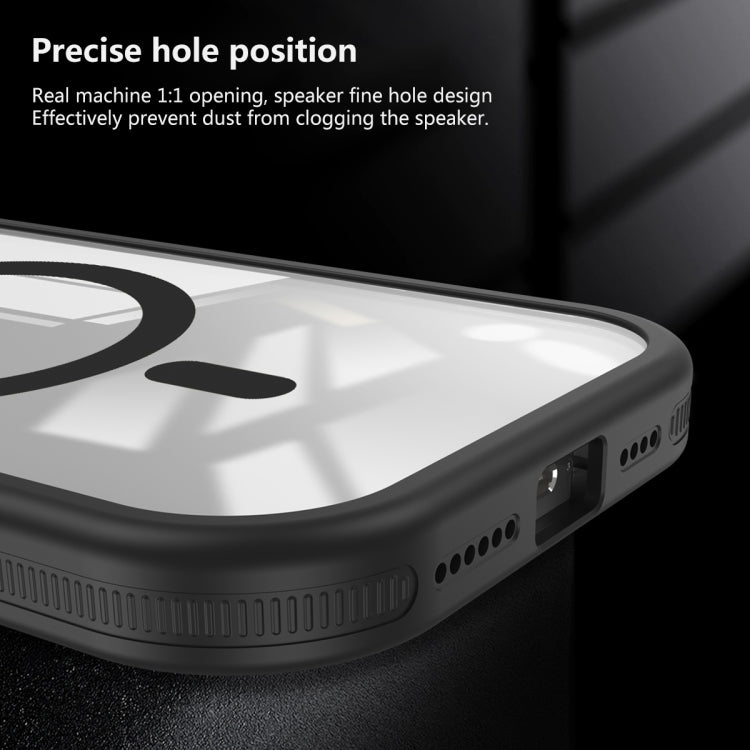 For iPhone 13 Round Camshield MagSafe TPU Hybrid PC Phone Case(Pink) by buy2fix