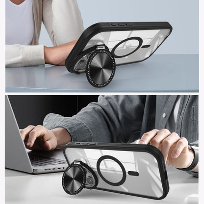 For iPhone 13 Round Camshield MagSafe TPU Hybrid PC Phone Case(Pink) by buy2fix