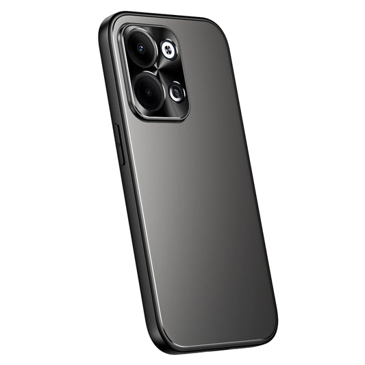 For OPPO Reno9 / Reno9 Pro R-JUST RJ-61 Electroplating Frosted TPU + PC Phone Case(Grey) - OPPO Cases by R-JUST | Online Shopping UK | buy2fix