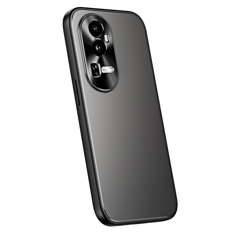 For OPPO Reno10 / Reno10 Pro Global R-JUST RJ-61 Electroplating Frosted TPU + PC Phone Case(Grey) - OPPO Cases by R-JUST | Online Shopping UK | buy2fix